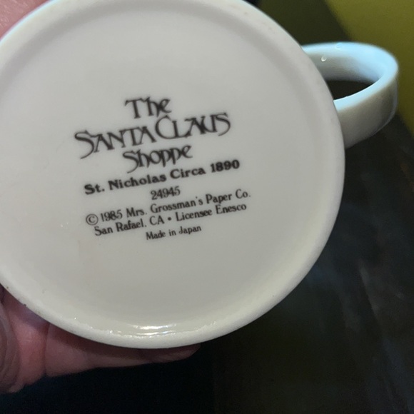 Vintage Santa Claus Merry Christmas mug The Santa Claus Shoppe St. Nicholas 1890 - Picture 3 of 4